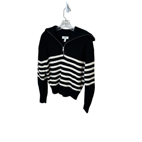 Cos striped‎ 1/2 zip sweater-xs - Picture 1 of 5